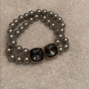 Double row pearl bracelet
